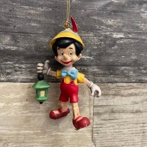Vintage Disney Pinocchio Ornament with Lantern Walt Disney Productions Hong Kong